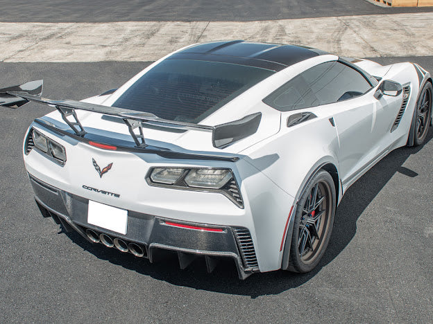 2014-2019 CORVETTE C7 GM FACTORY PACKAGE CARBON FIBER REAR BUMPER DIFFUSER